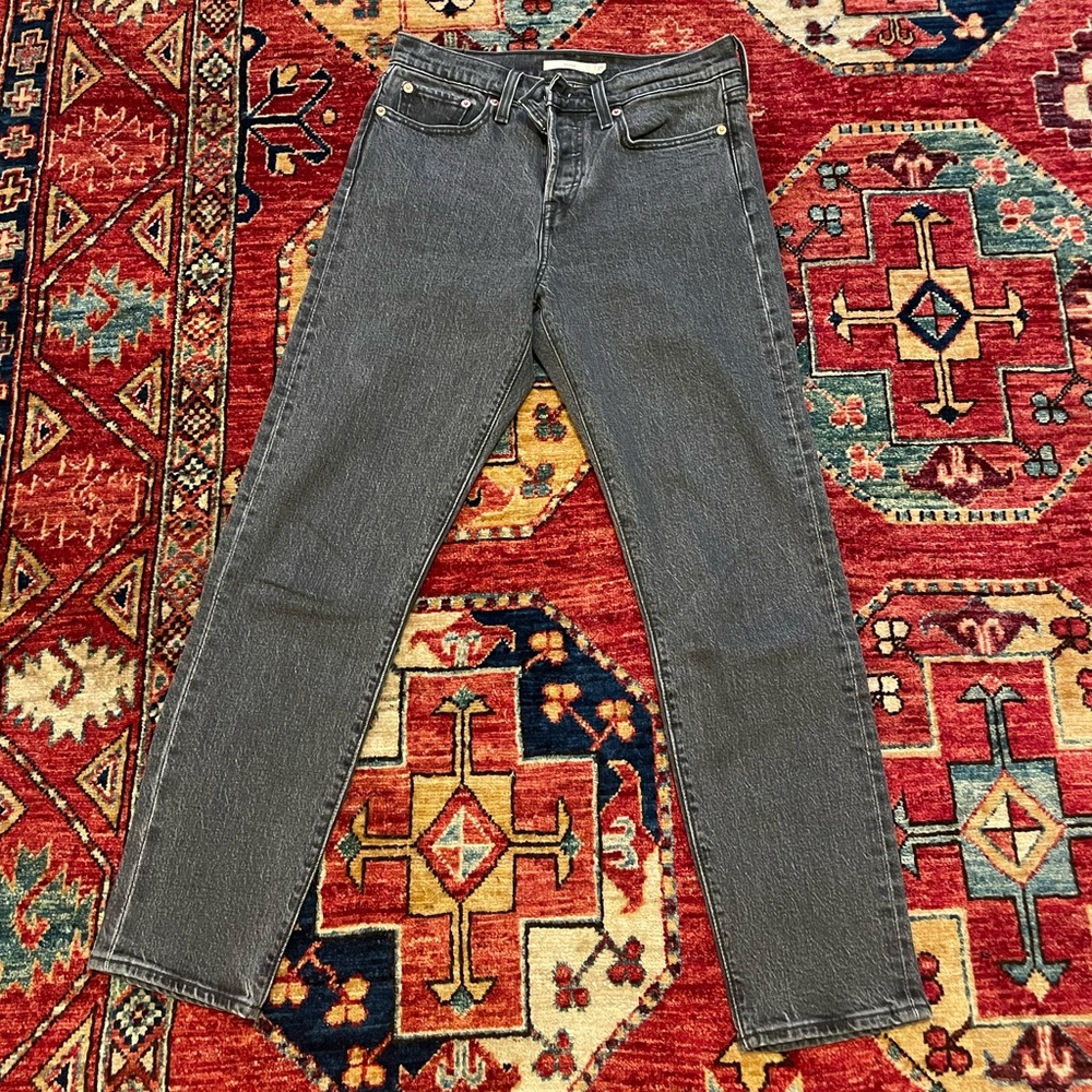 Levi's Gray Straight Leg Jeans